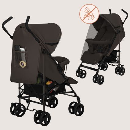 Lionelo - Regenschirm-Kinderwagen ELIA Brown Chocolate