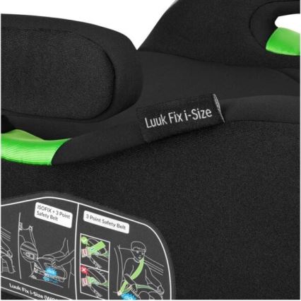 Lionelo - Réhausseur auto LUUK FIX i-Size 125-150 cm noir