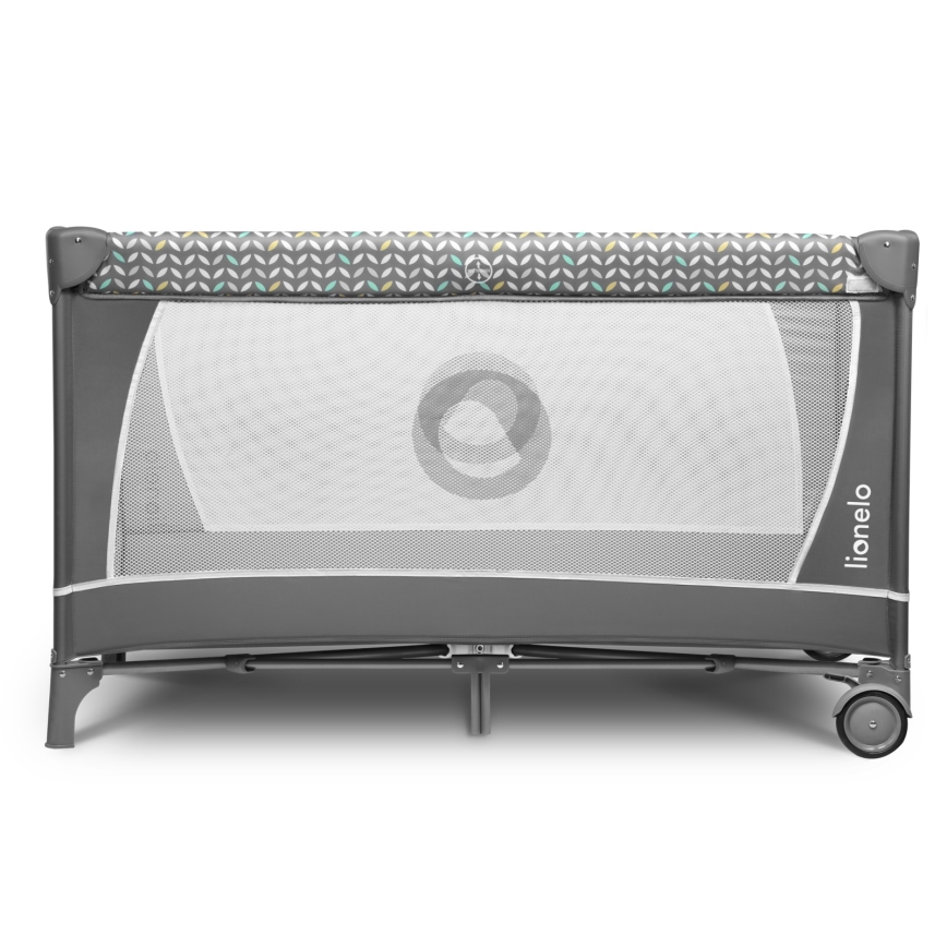 Lionelo - Reisebett FLOWER Grau Scandi