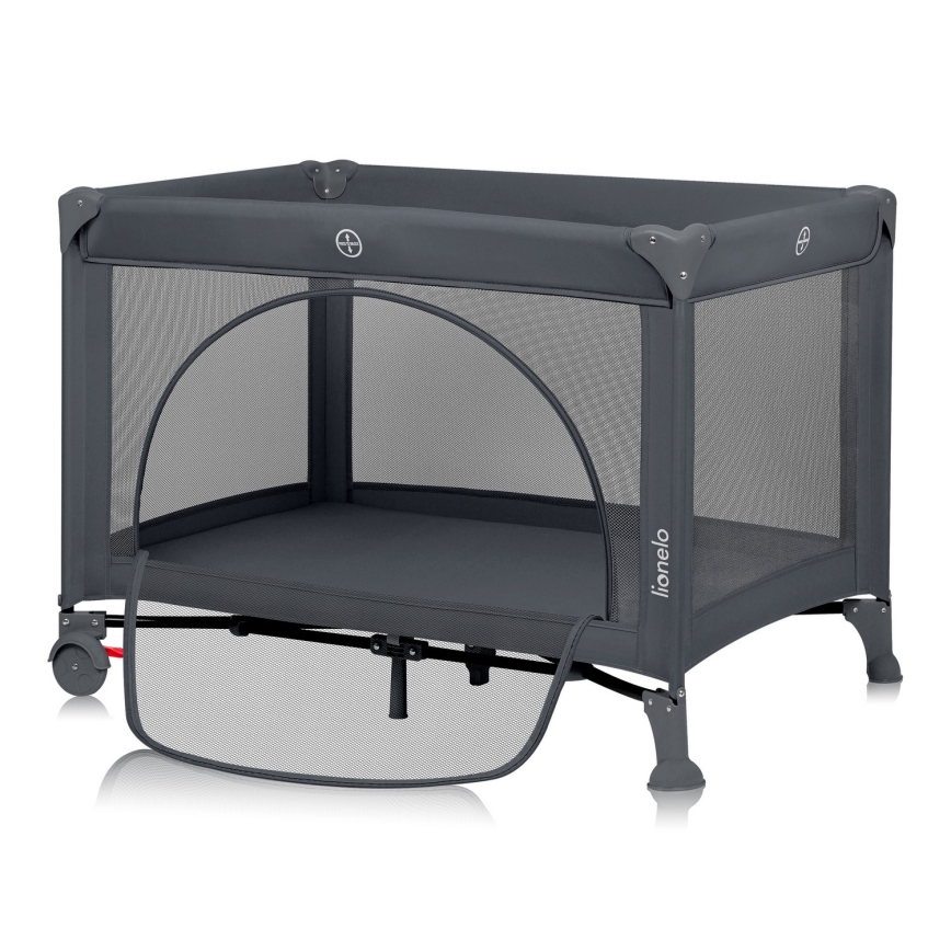 Lionelo - Reisebett LAURA Beton-Grau