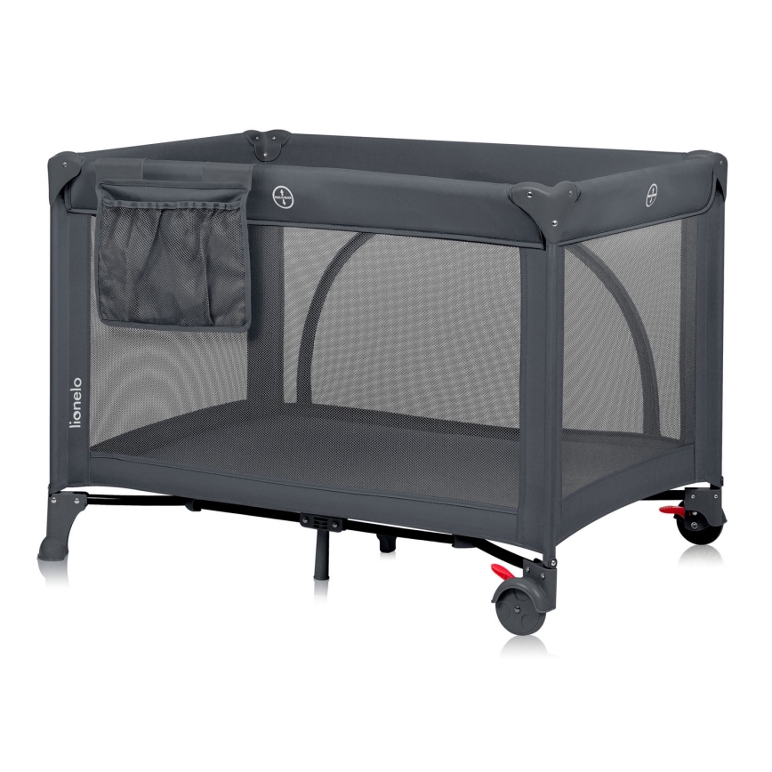 Lionelo - Reisebett LAURA Beton-Grau