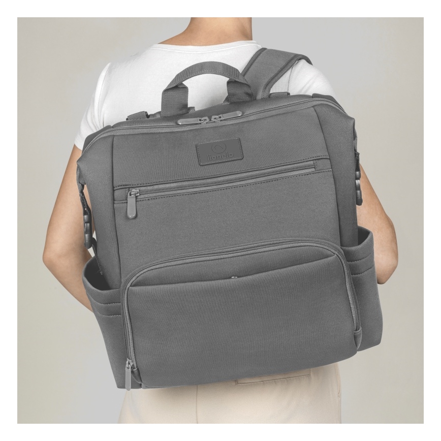 Lionelo - Sac à langer pour poussette CUBE Grey Stone