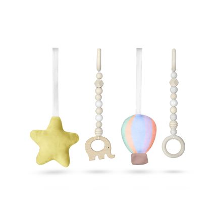 Lionelo - Sbarra ginnica in legno per bambini ANIS