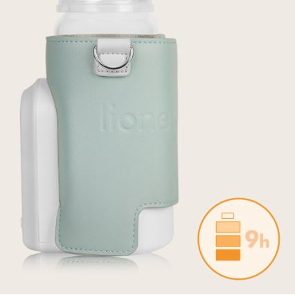 Lionelo - Scaldabiberon ricaricabile THERMUP GO EVO 18W/5V verde/bianco