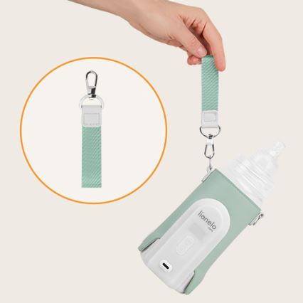 Lionelo - Scaldabiberon ricaricabile THERMUP GO EVO 18W/5V verde/bianco