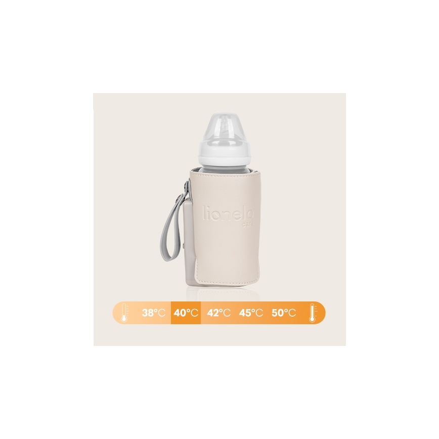 Lionelo - Scaldabiberon ricaricabile THERMUP GO PLUS 10W/5V beige