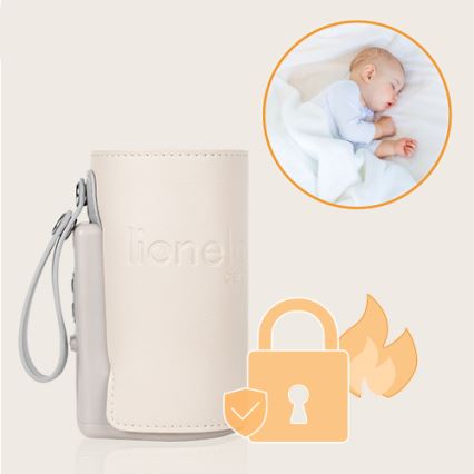 Lionelo - Scaldabiberon ricaricabile THERMUP GO PLUS 10W/5V beige