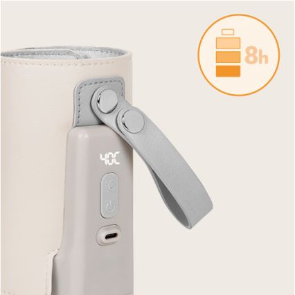Lionelo - Scaldabiberon ricaricabile THERMUP GO PLUS 10W/5V beige