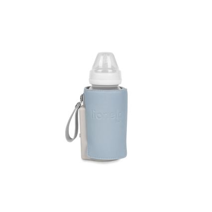 Lionelo - Scaldabiberon ricaricabile THERMUP GO PLUS 10W/5V blu/grigio