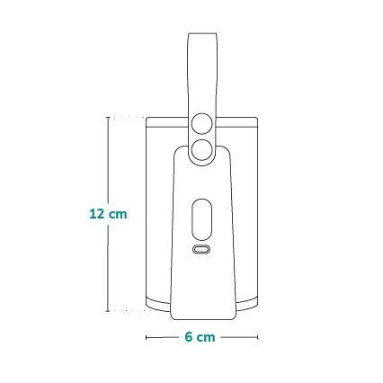 Lionelo - Scaldabiberon ricaricabile THERMUP GO PLUS 10W/5V blu/grigio