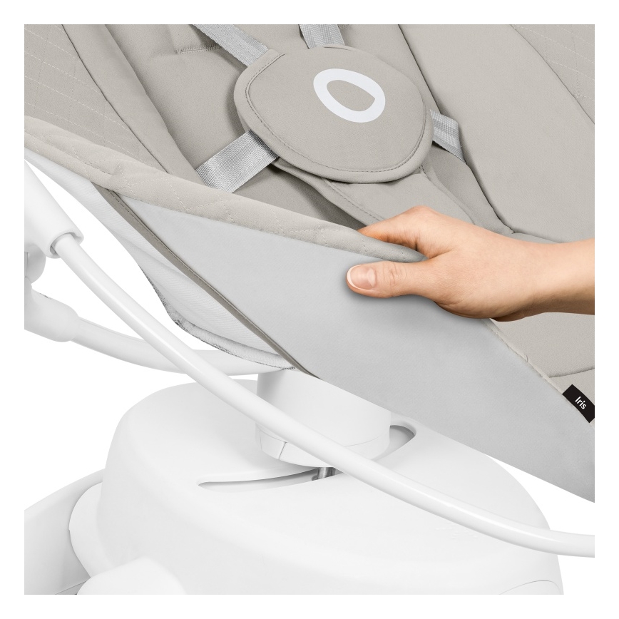 Lionelo - Sdraietta IRIS con melodia, 4xAA, Beige Sabbia