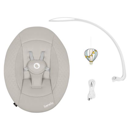 Lionelo - Sdraietta IRIS con melodia, 4xAA, Beige Sabbia