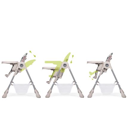 Lionelo - Sedia da pranzo per bambini ZANNA beige