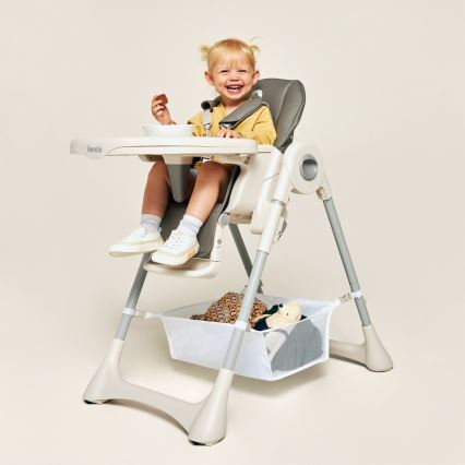 Lionelo - Sedia da pranzo per bambini ZANNA grigia