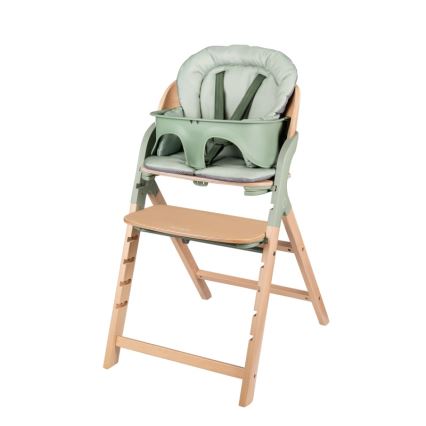 Lionelo - Seggiolina da pappa 3 in 1 MEGAN Legno Verde