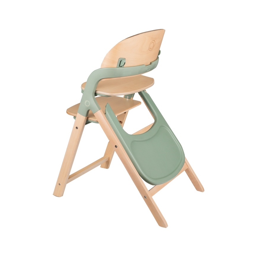 Lionelo - Seggiolina da pappa 3 in 1 MEGAN Legno Verde
