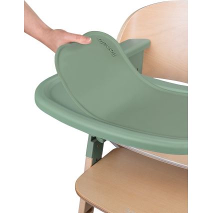 Lionelo - Seggiolina da pappa 3 in 1 MEGAN Legno Verde