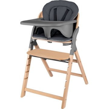 Lionelo - Seggiolina da pranzo 3 in 1 per bambini MEGAN Grey Wood