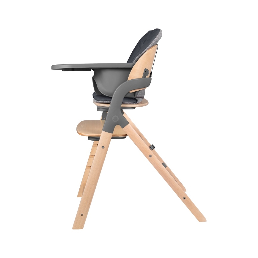 Lionelo - Seggiolina da pranzo 3 in 1 per bambini MEGAN Grey Wood