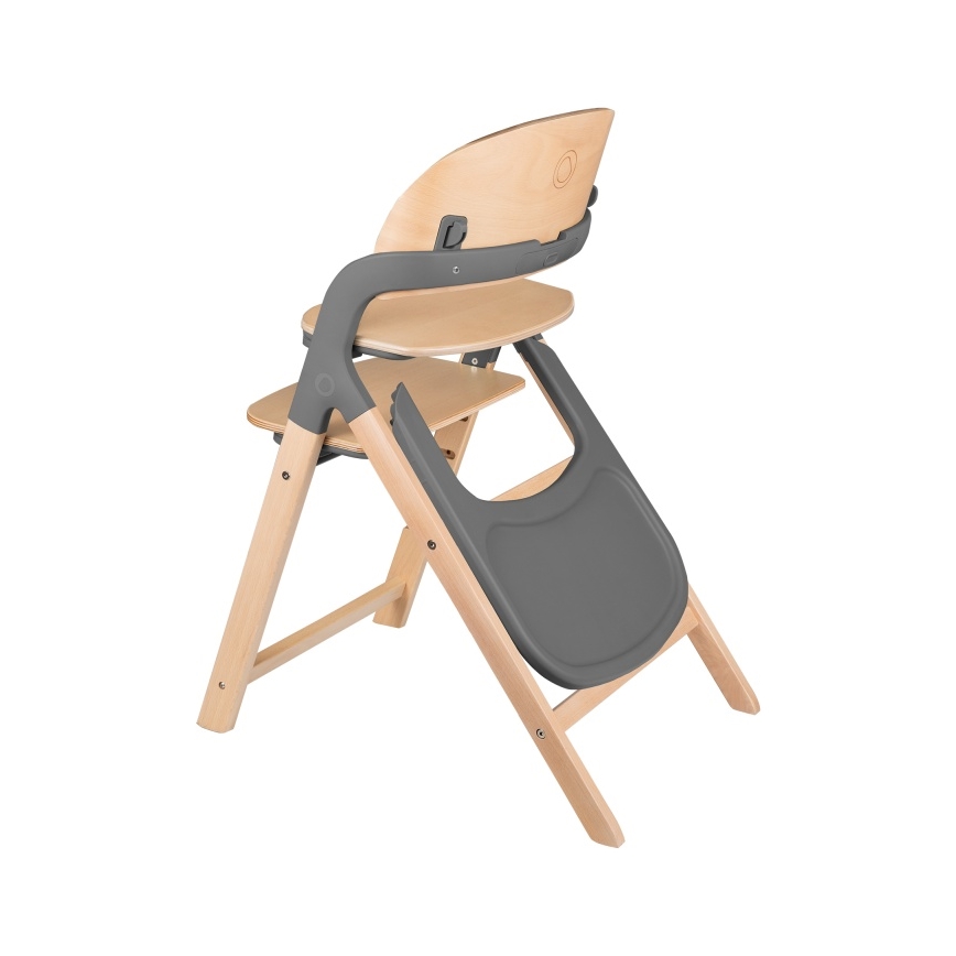 Lionelo - Seggiolina da pranzo 3 in 1 per bambini MEGAN Grey Wood