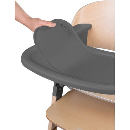 Lionelo - Seggiolina da pranzo 3 in 1 per bambini MEGAN Grey Wood