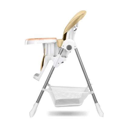 Lionelo - Seggiolina da pranzo per bambini LINN PLUS bianco/beige
