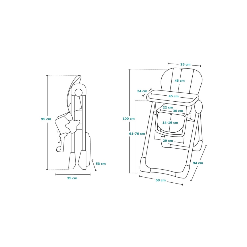 Lionelo - Seggiolina da pranzo per bambini ZANNA beige