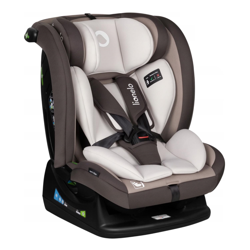 Lionelo - Seggiolino auto AART i-Dimensioni 40-150 cm marrone/color crema