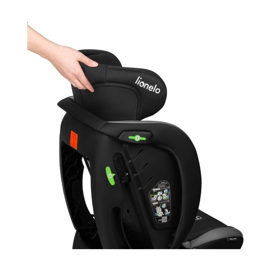 Lionelo - Seggiolino auto AART i-Size 40-150 cm nero/grigio