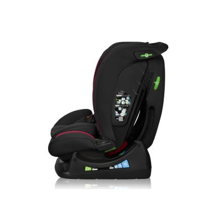 Lionelo - Seggiolino auto AART i-Size 40-150 cm nero/rosso