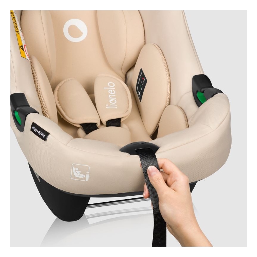 Lionelo - Seggiolino auto ASTRID i-Dimensioni 40-87 cm beige