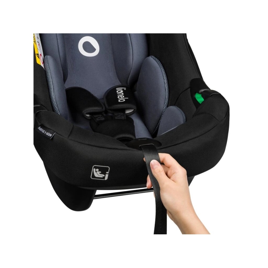 Lionelo - Seggiolino auto ASTRID i-Dimensioni 40-87 cm nero