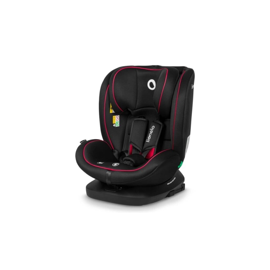Lionelo - Seggiolino auto BASTIAAN i-Dimensioni 40-150 cm nero/rosso