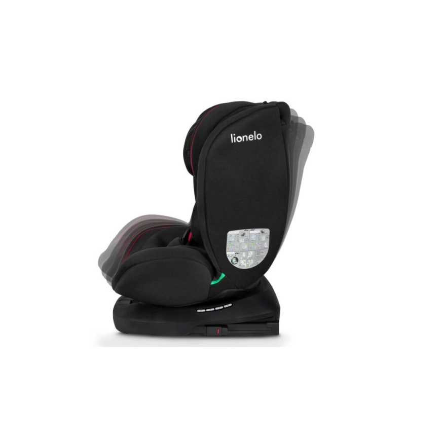 Lionelo - Seggiolino auto BASTIAAN i-Size 40-150 cm nero/rosso