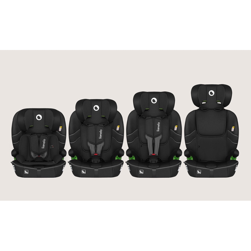 Lionelo - Seggiolino auto BILLY i-Size 76-150 cm Nero Carbonio