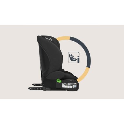 Lionelo - Seggiolino auto BILLY i-Size 76-150 cm Nero Carbonio