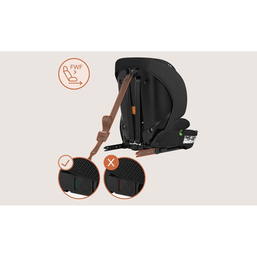 Lionelo - Seggiolino auto BILLY i-Size 76-150 cm Nero Carbonio