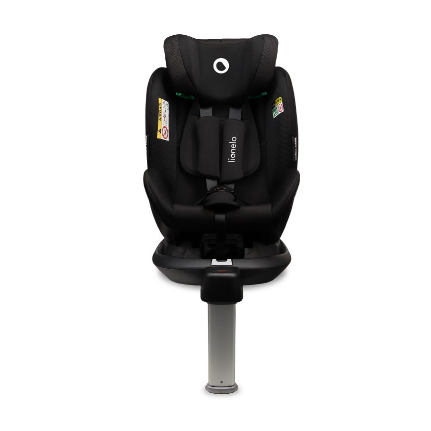 Lionelo - Seggiolino auto con base girevole ANTOON PLUS i-Size 40-105 cm Nero Onice