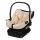 Lionelo - Seggiolino auto con base girevole ASTRID SET i-Size 40-87 cm Beige sabbia
