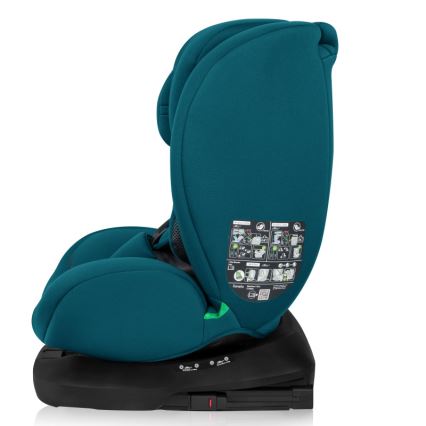 Lionelo - Seggiolino auto con base girevole BASTIAAN i-Size 40-150 cm Blu Indaco