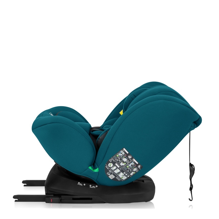 Lionelo - Seggiolino auto con base girevole BASTIAAN i-Size 40-150 cm Blu Indaco