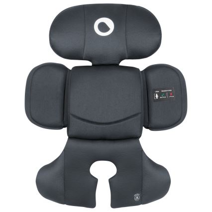 Lionelo - Seggiolino auto con base girevole BASTIAAN i-Size 40-150 cm Grigio Pietra