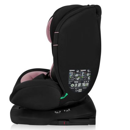 Lionelo - Seggiolino auto con base girevole BASTIAAN i-Size 40-150 cm Rosa