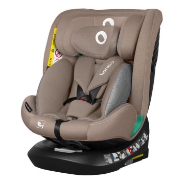Lionelo - Seggiolino auto con base girevole BASTIAAN ONE i-Size 40-150 cm beige sabbia
