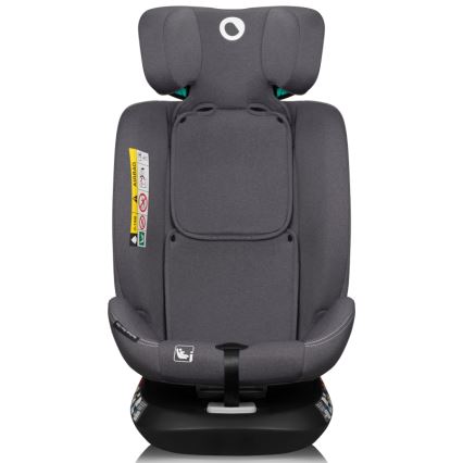 Lionelo - Seggiolino auto con base girevole BASTIAAN ONE i-Size 40-150 cm Grigio Stone