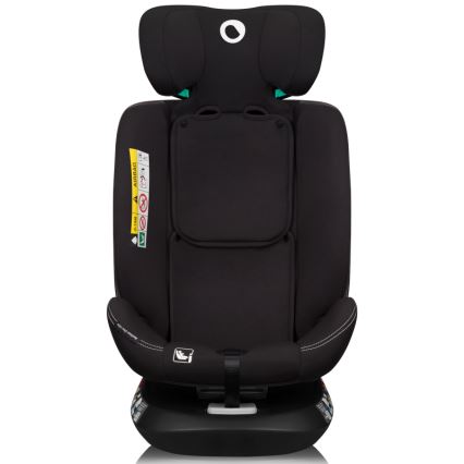 Lionelo - Seggiolino auto con base girevole BASTIAAN ONE i-Size 40-150 cm Black Carbon