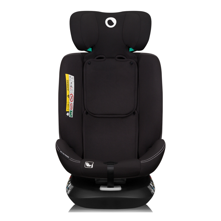 Lionelo - Seggiolino auto con base girevole BASTIAAN ONE i-Size 40-150 cm Black Carbon