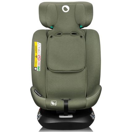 Lionelo - Seggiolino auto con base girevole BASTIAAN ONE i-Size 40-150 cm Verde oliva