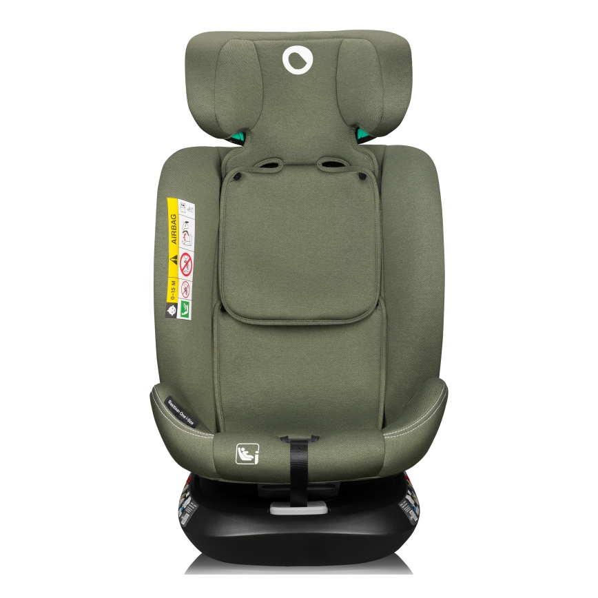 Lionelo - Seggiolino auto con base girevole BASTIAAN ONE i-Size 40-150 cm Verde oliva