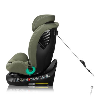 Lionelo - Seggiolino auto con base girevole BASTIAAN ONE i-Size 40-150 cm Verde oliva